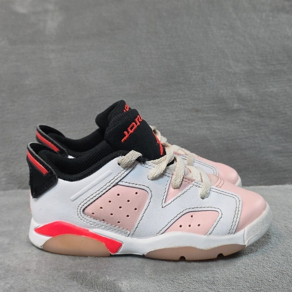 Nike Air Jordan Retro 6 Low Atmosphere Pink/Orange Toddler Size 9C DV3529-102